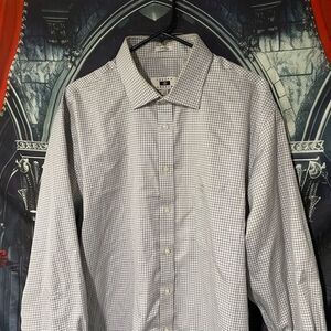 Joseph Abbound Long Sleeve Button Down Checker Pattern Men's XL Preppy